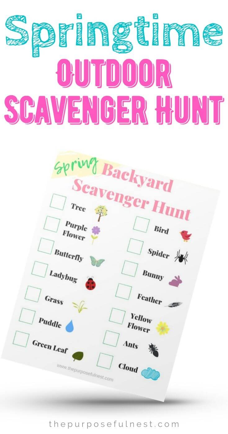 Spring Scavenger Hunt The Purposeful Nest