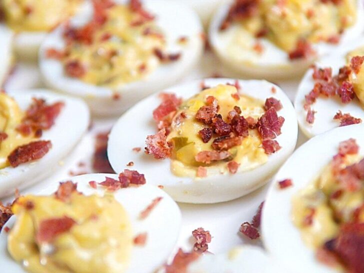 Easy, Sweet, Deviled Eggs with Bacon The Purposeful Nest
