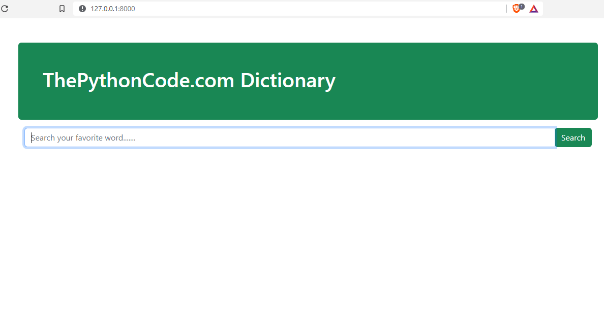 How to Build an English Dictionary App with Django in Python The Python Code