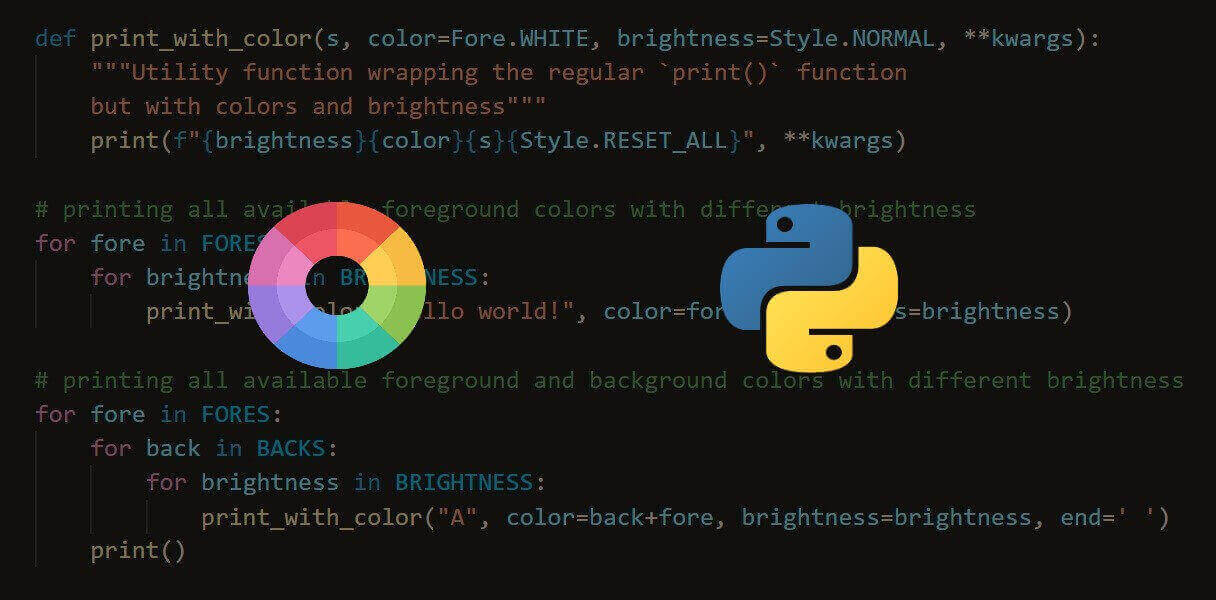 How to Change Text Color in Python The Python Code