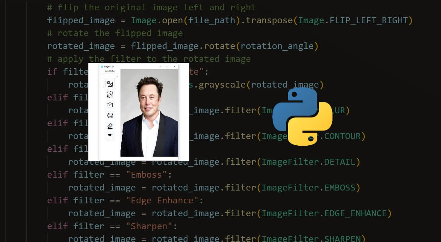 How to Make an Image Editor in Python The Python Code