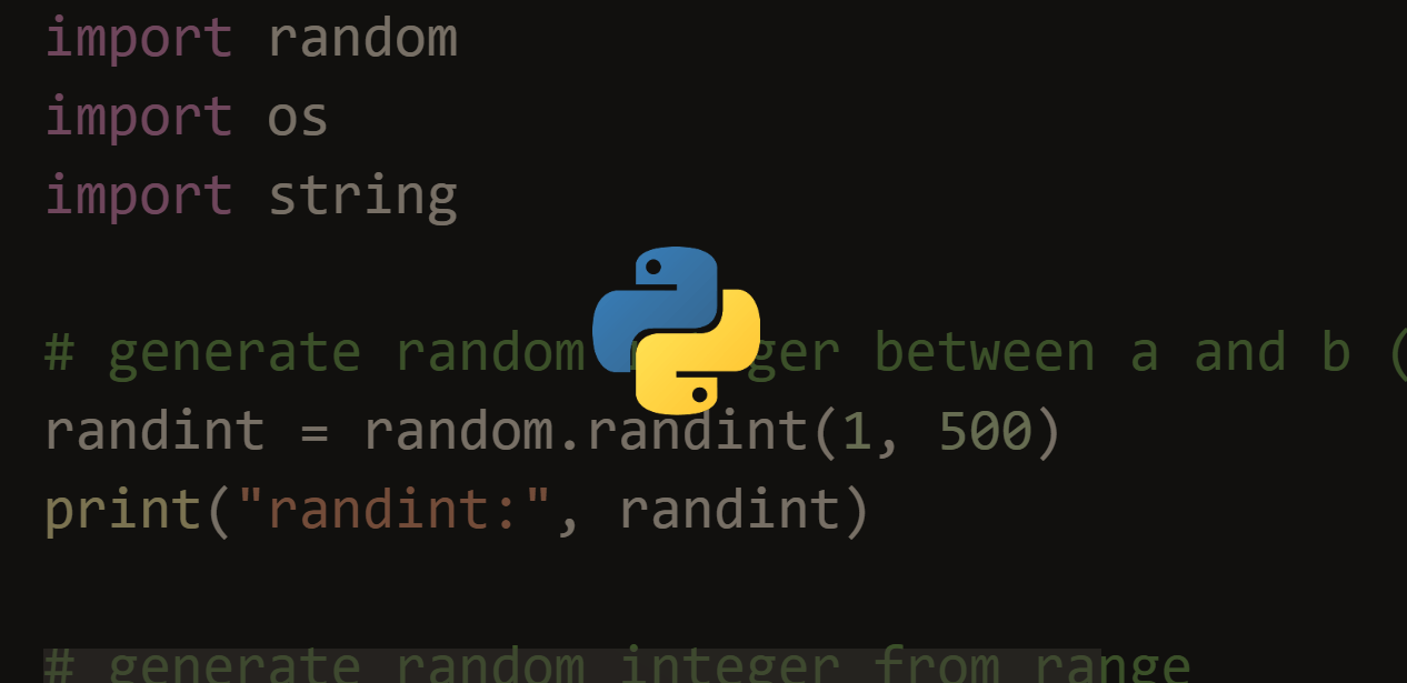 How to Generate Random Data in Python The Python Code