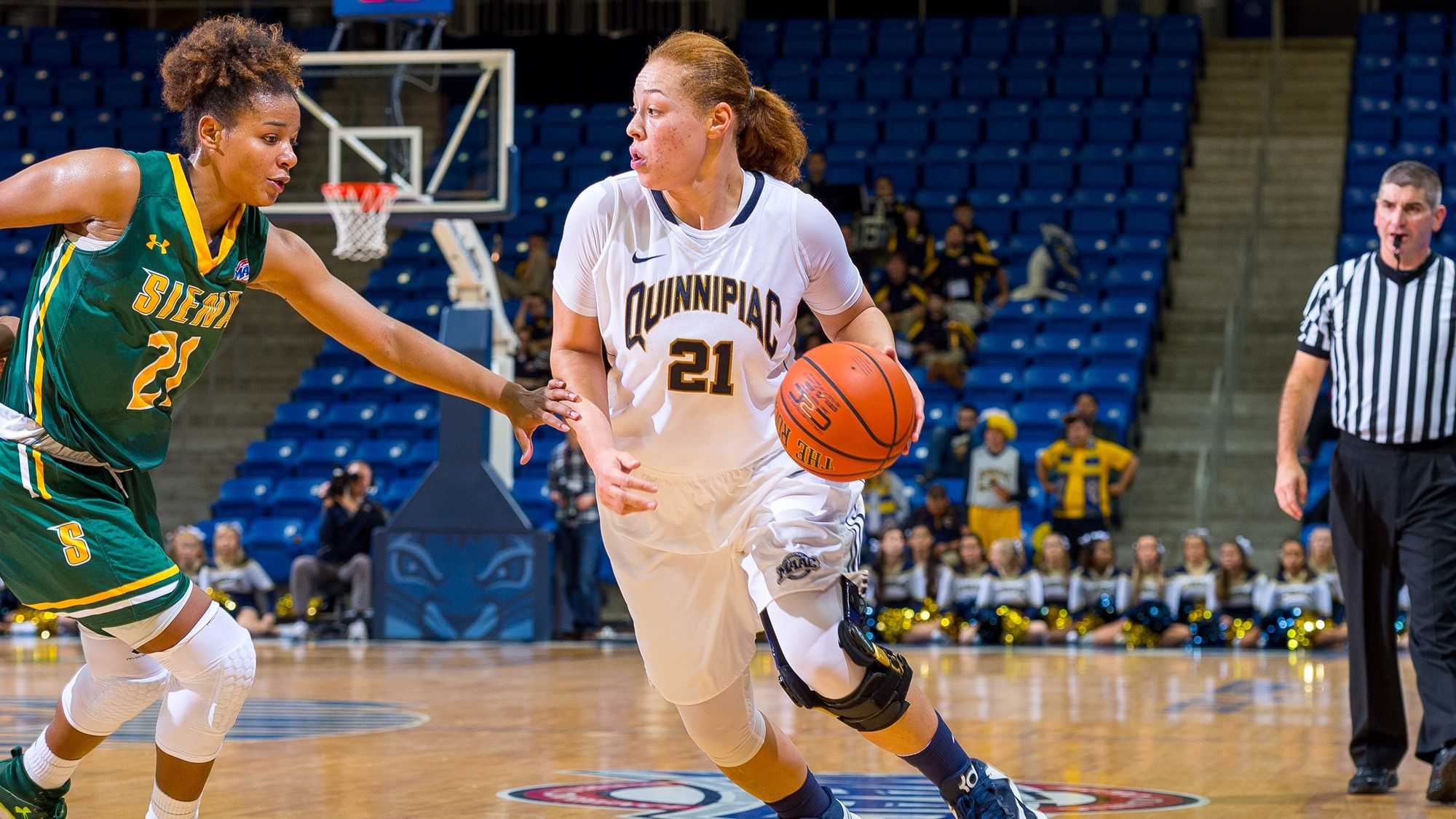 Quinnipiac women's basketball defeats Siena 7347 QBSN