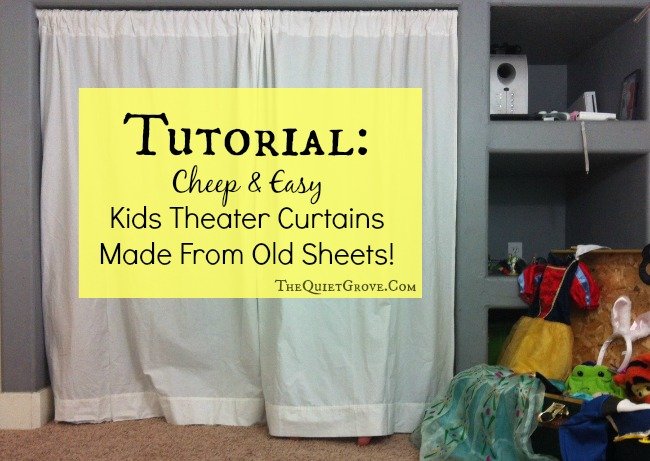 Tutorial Kids Theater Curtains Made From Old Sheets