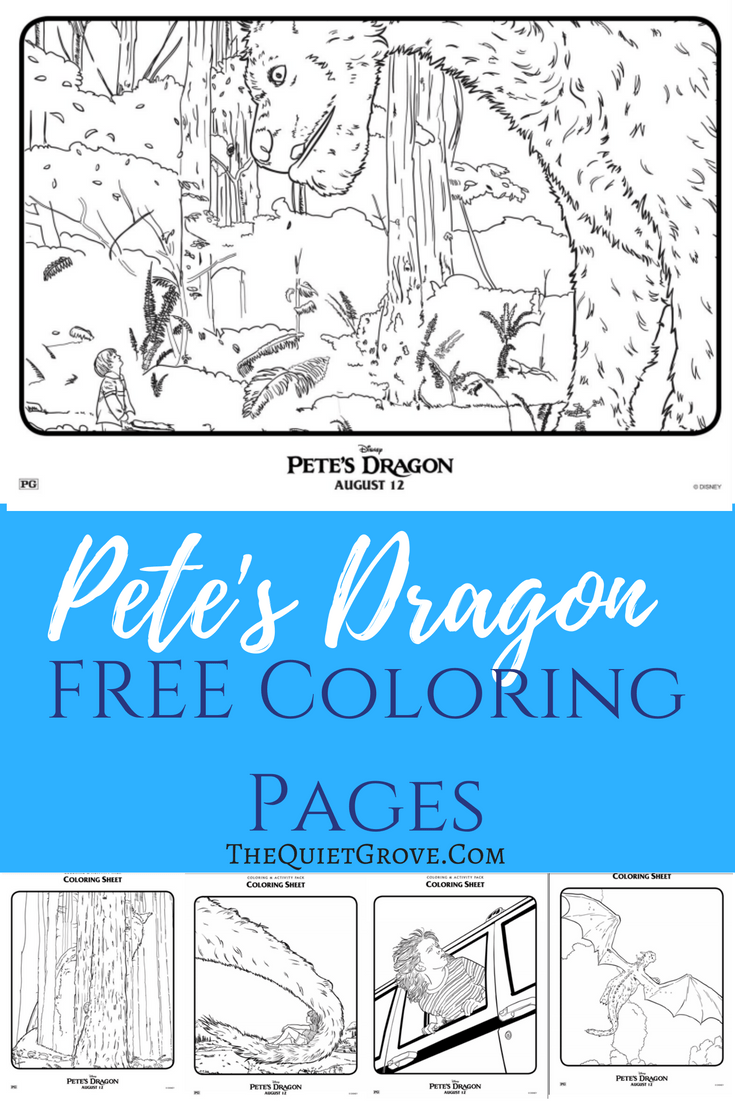 FREE Pete's Dragon Coloring & Activity Pages ⋆ The Quiet Grove
