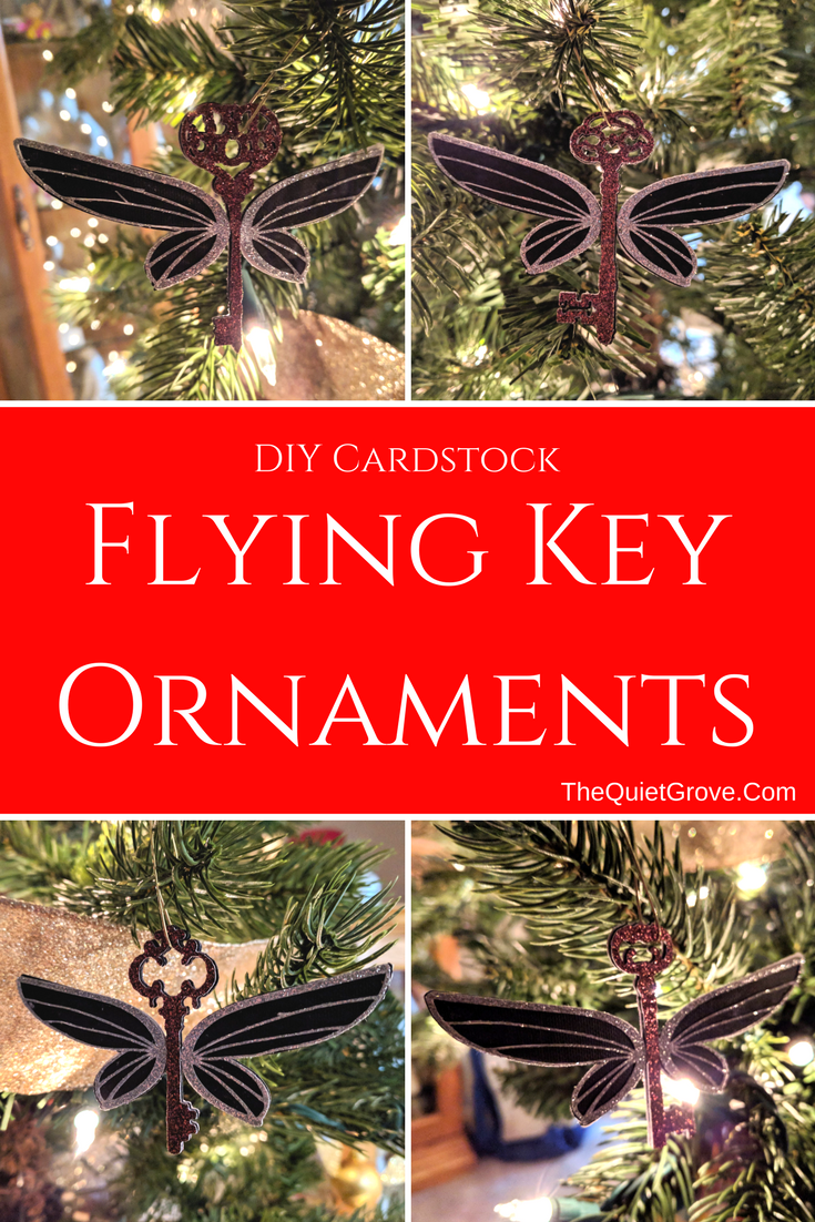 DIY Cardstock Flying Key Ornaments ⋆ The Quiet Grove