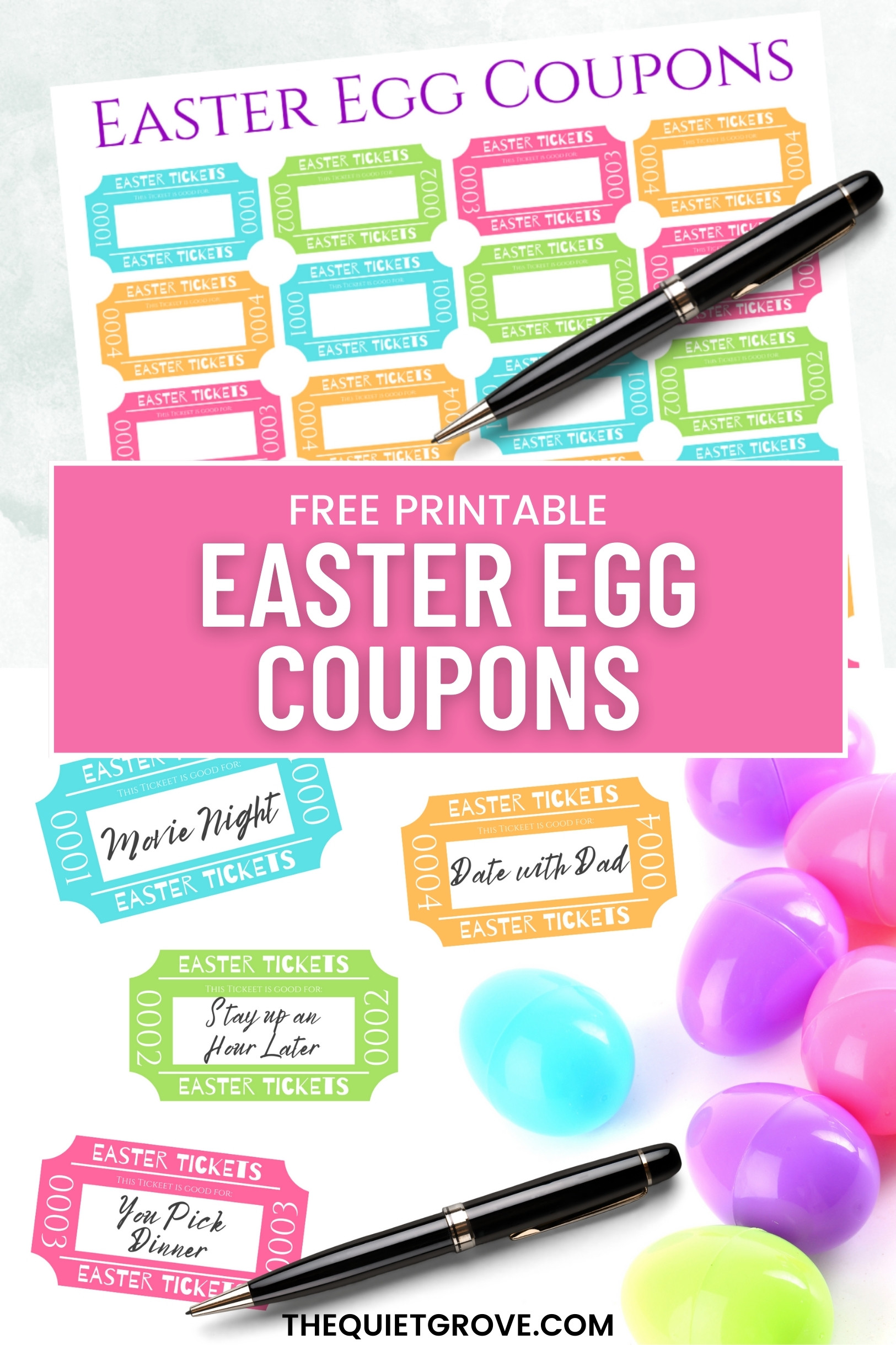Free Printable Easter Egg Coupons A Fun and Creative Alternative to