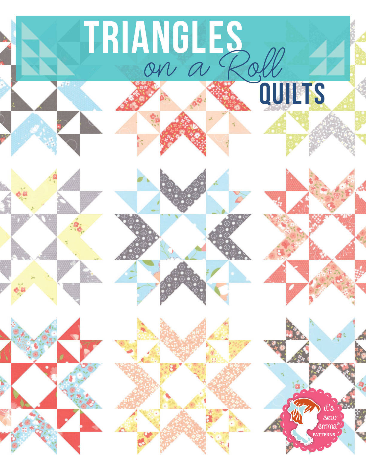 Triangles on a Roll Quilts Book by It’s Sew Emma The Quilting Shed