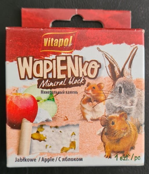 MINERAL BLOCK FOR RODENT & RABBIT APPLE (40 gr) The Rabbit World