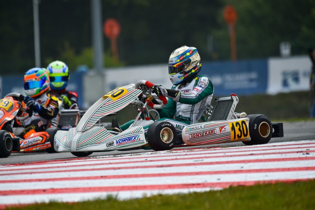 Tony Kart European podium in OK Junior at Genk The RaceBox