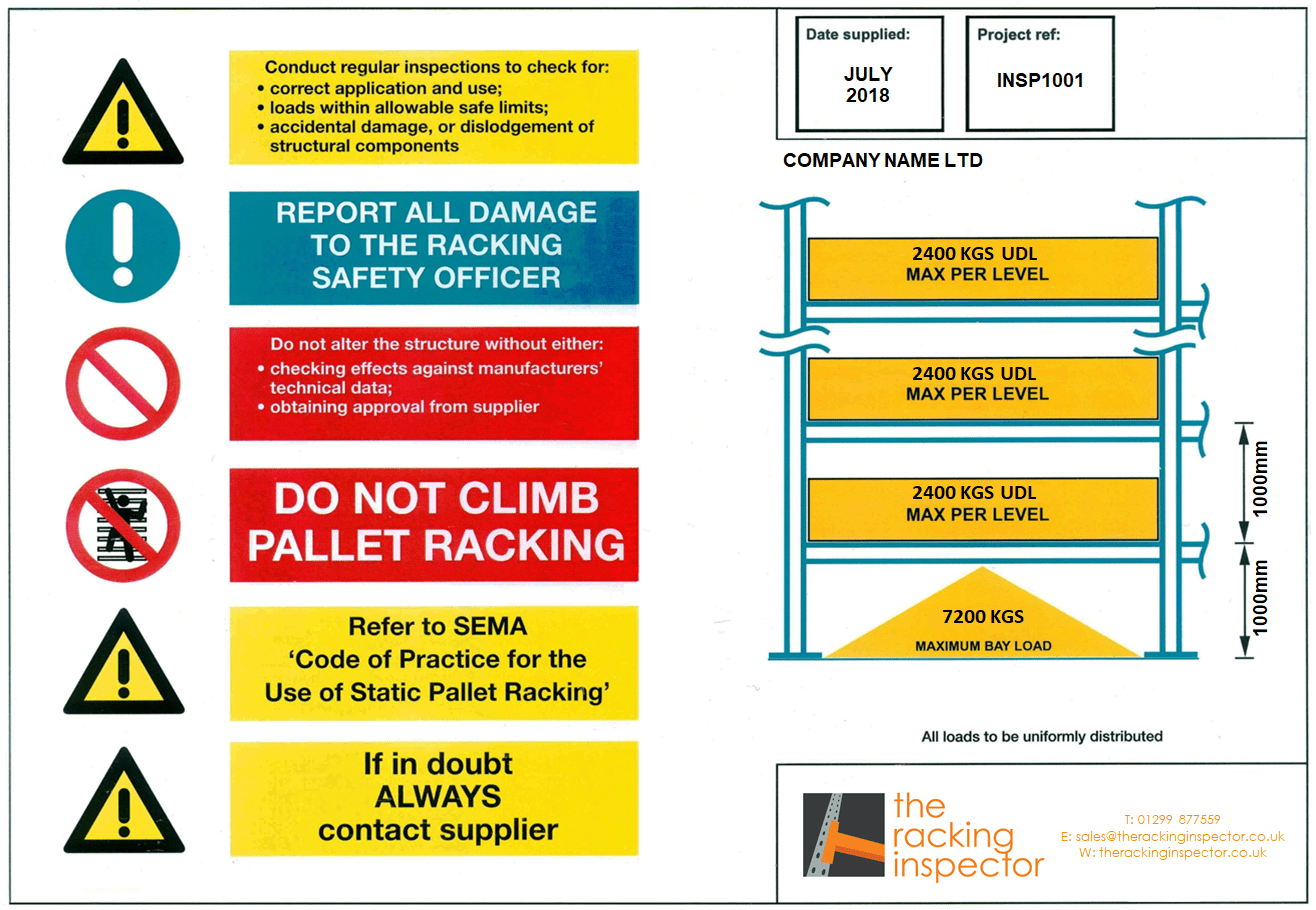 pallet racking inspection requirements nsw