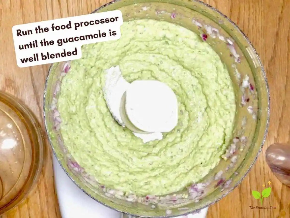 4 Ingredient Food Processor Guacamole The Radiant Root