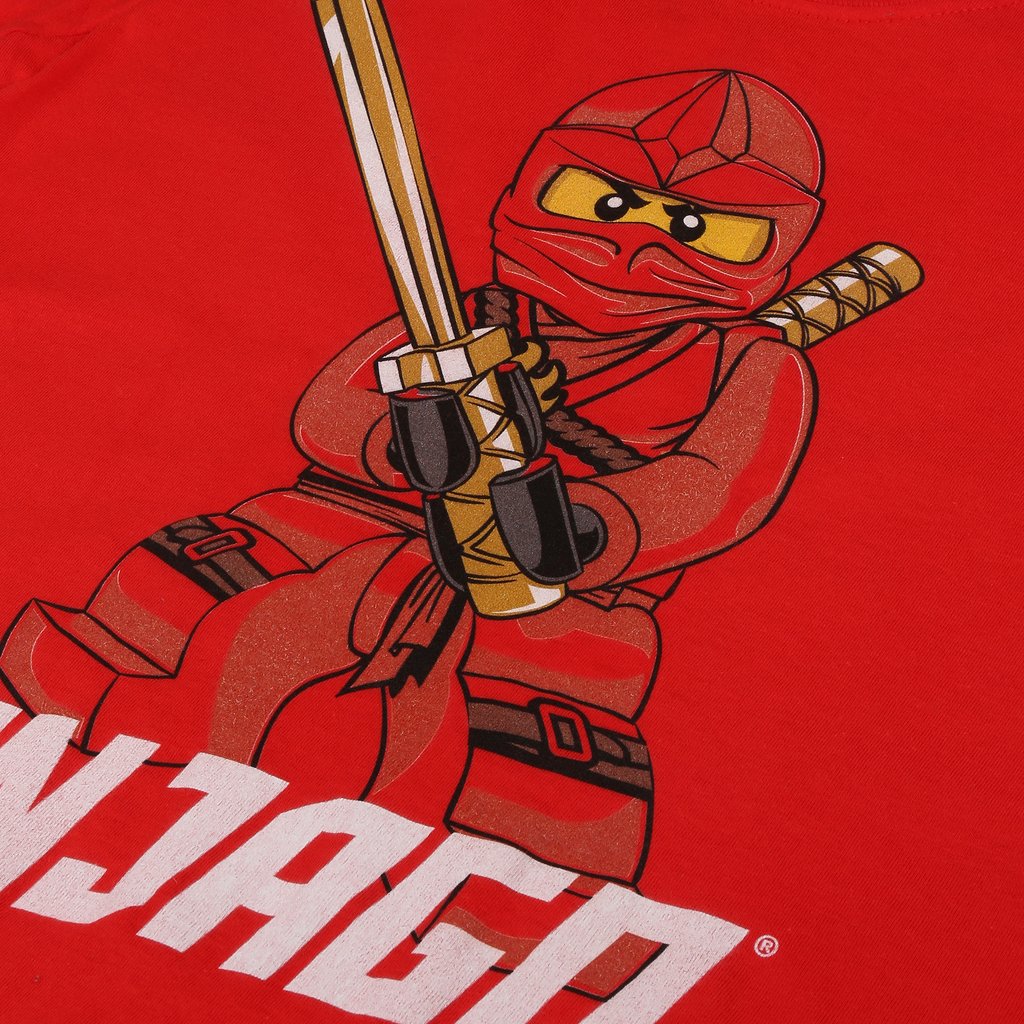Lego Ninjago Red KIDS Character TShirt The Rainy Days