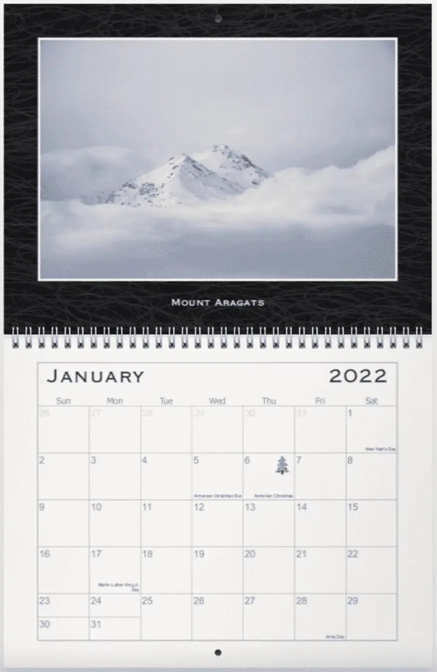 For Soldiers By Soldiers 2022 Armenia Calendar Therapists for Armenia