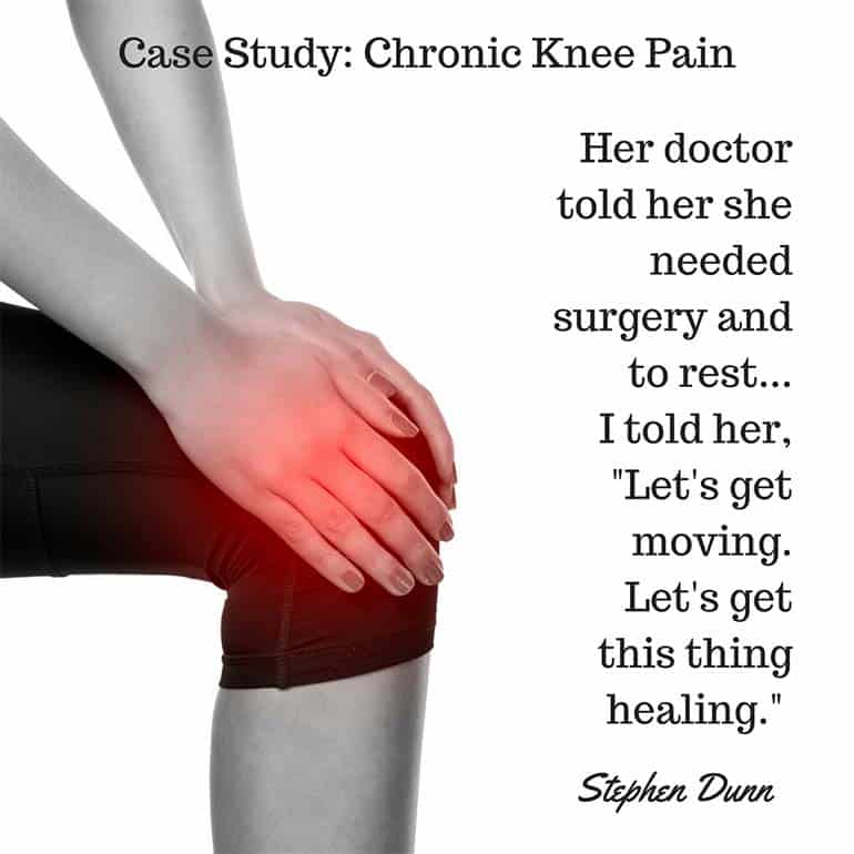 Case Study Chronic Knee Pain Relieved With 1 Month of HandsOn