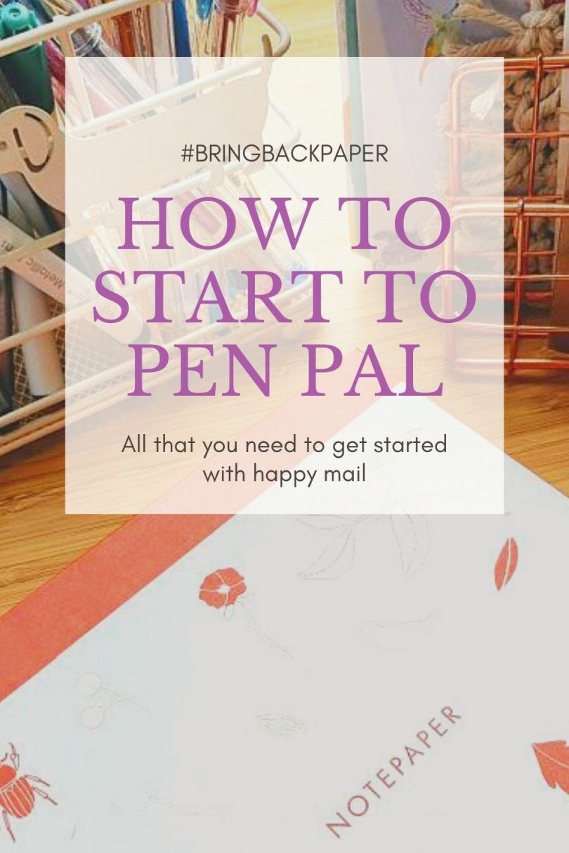 How to Start to Pen Pal The Reading Residence