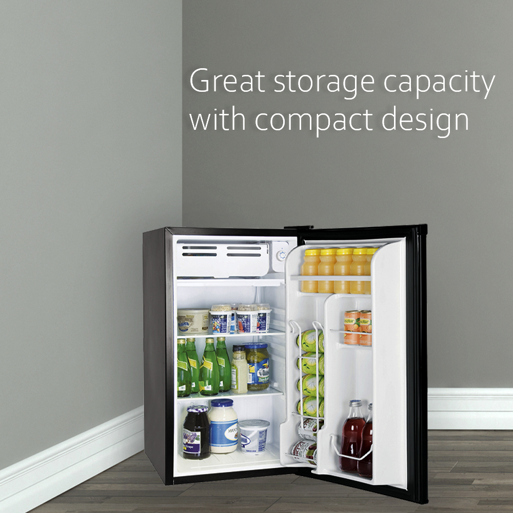 RCA 3.2 Cubic Foot Black Stainless Steel Mini Fridge RFR335 58465806415