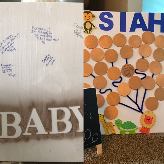 DIY Baby Signature Board for A Baby Shower Love Your Skin, And It