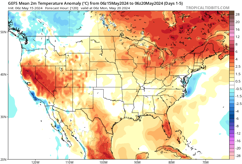 Temperature Outlook Real WV