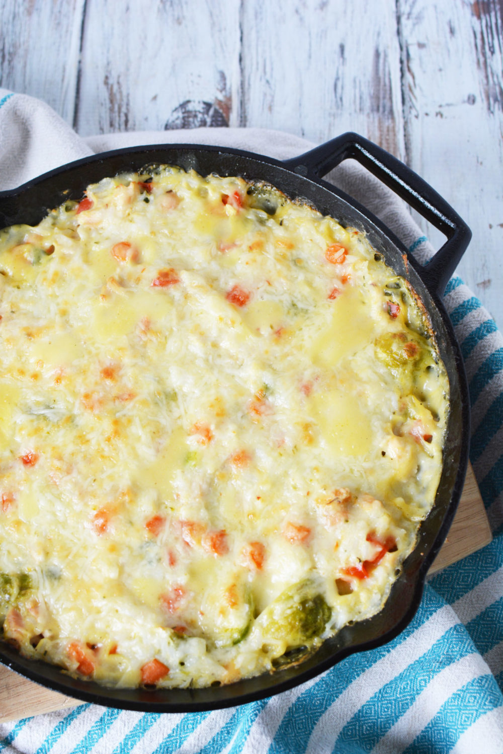 Chicken Brussels Sprouts Casserole Recipe The Rebel Chick