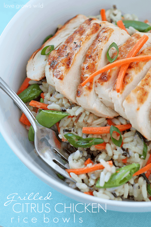 Grilled Citrus Chicken Rice Bowls The Recipe Critic