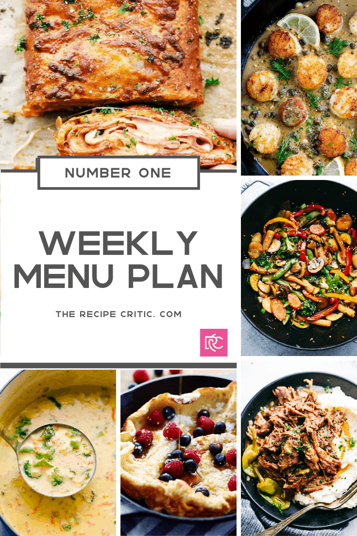 The Best Weekly Menu Plan {Number One} The Recipe Critic