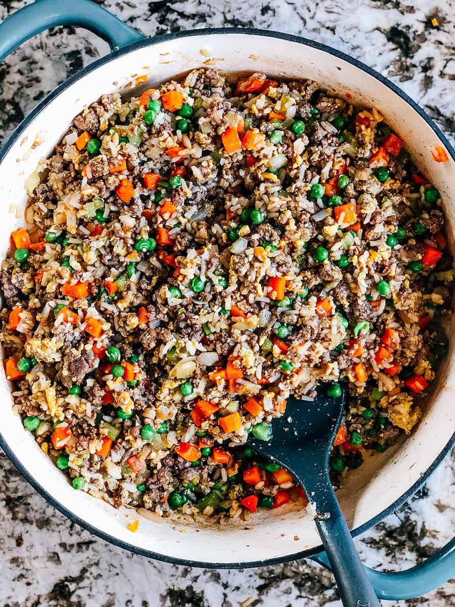 Ground Beef Fried Rice The Recipe Life