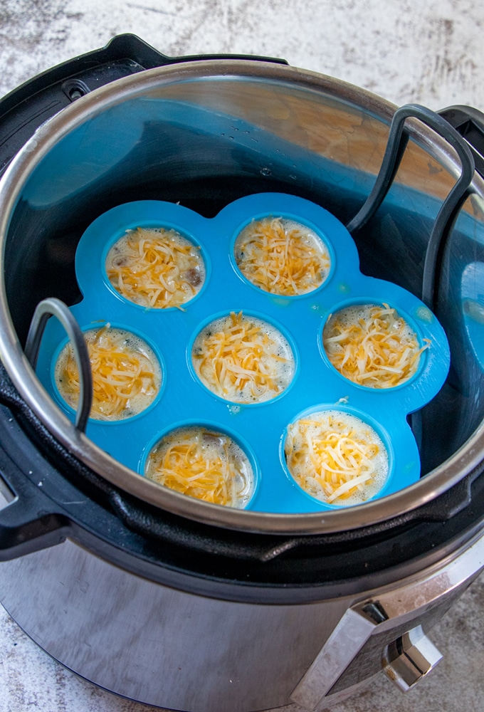 Instant Pot Spinach Mushroom Egg Bites The Recipe Pot