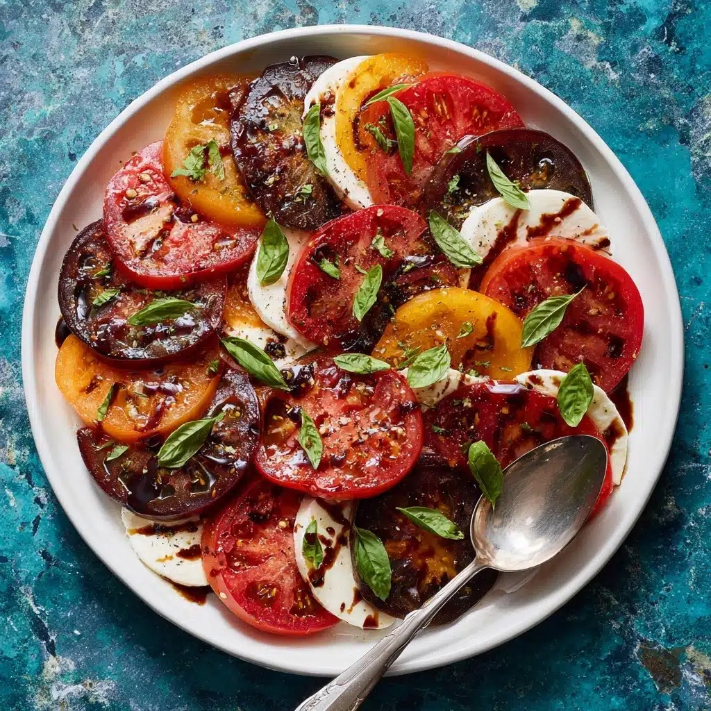 Caprese Salad Taste Summer with Balsamic Glaze Recipe