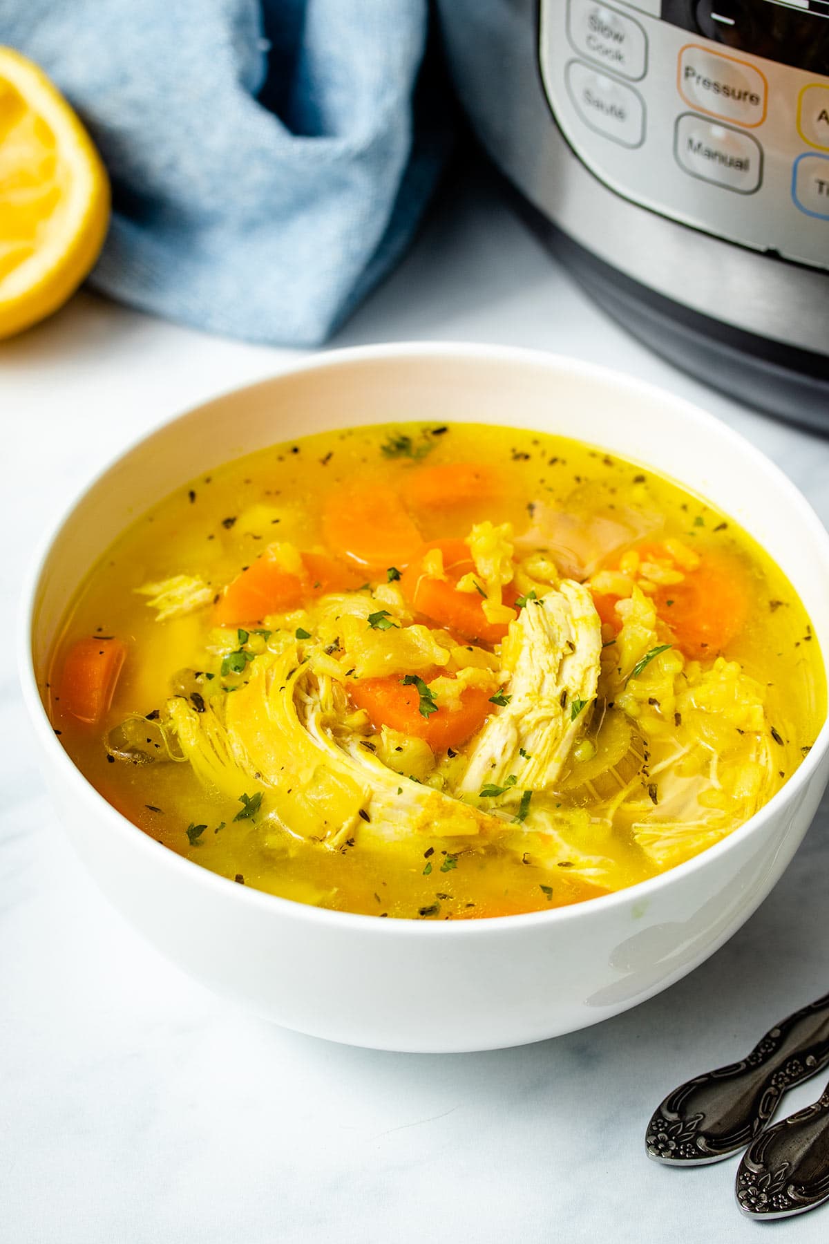 Instant Pot Chicken and Rice Soup The Recipe Well