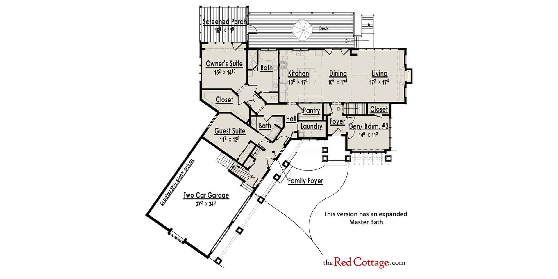 Red Cottage Expanded House Plans The Red Cottage