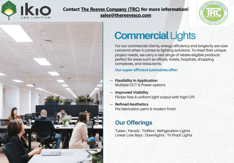 Ikio LED Lighting Has Commercial Lights for Commercial Clients! The