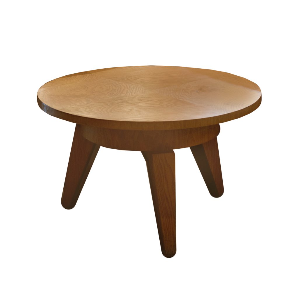 SOLD Art Deco Oak Side Table, France, 1940 The Renner Project