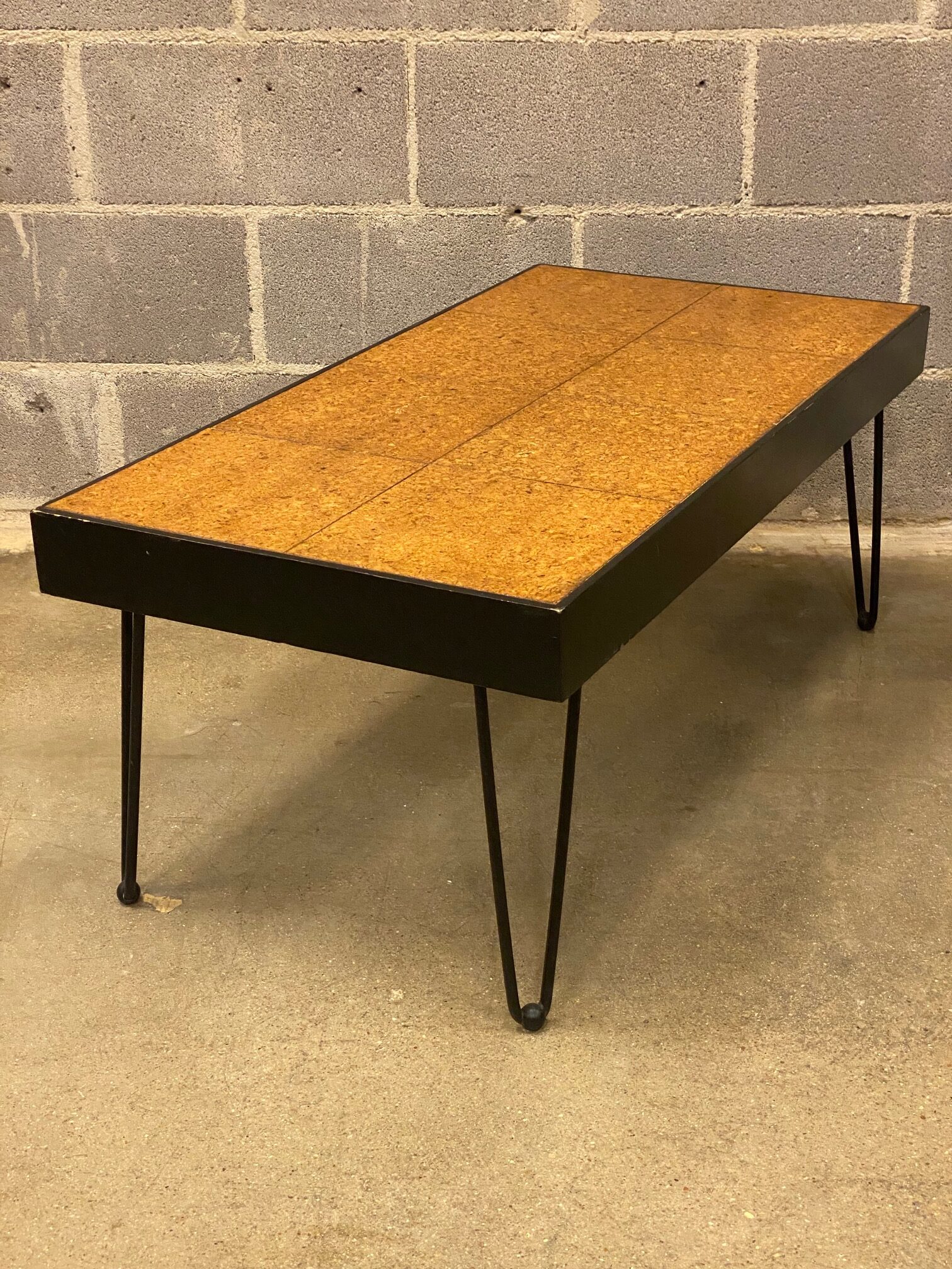 1950’s Cork Top Coffee Table, USA, 1950’s The Renner Project