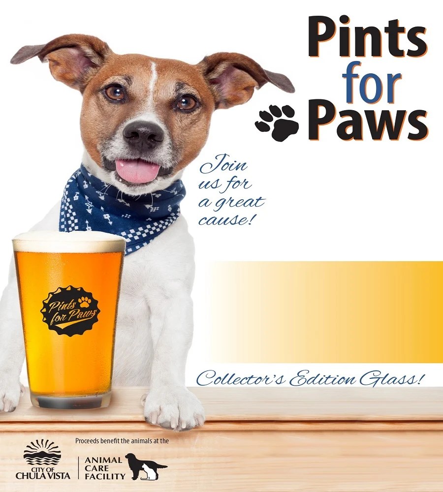 Come To Chula Vista For Pints For Paws Fundraising Event