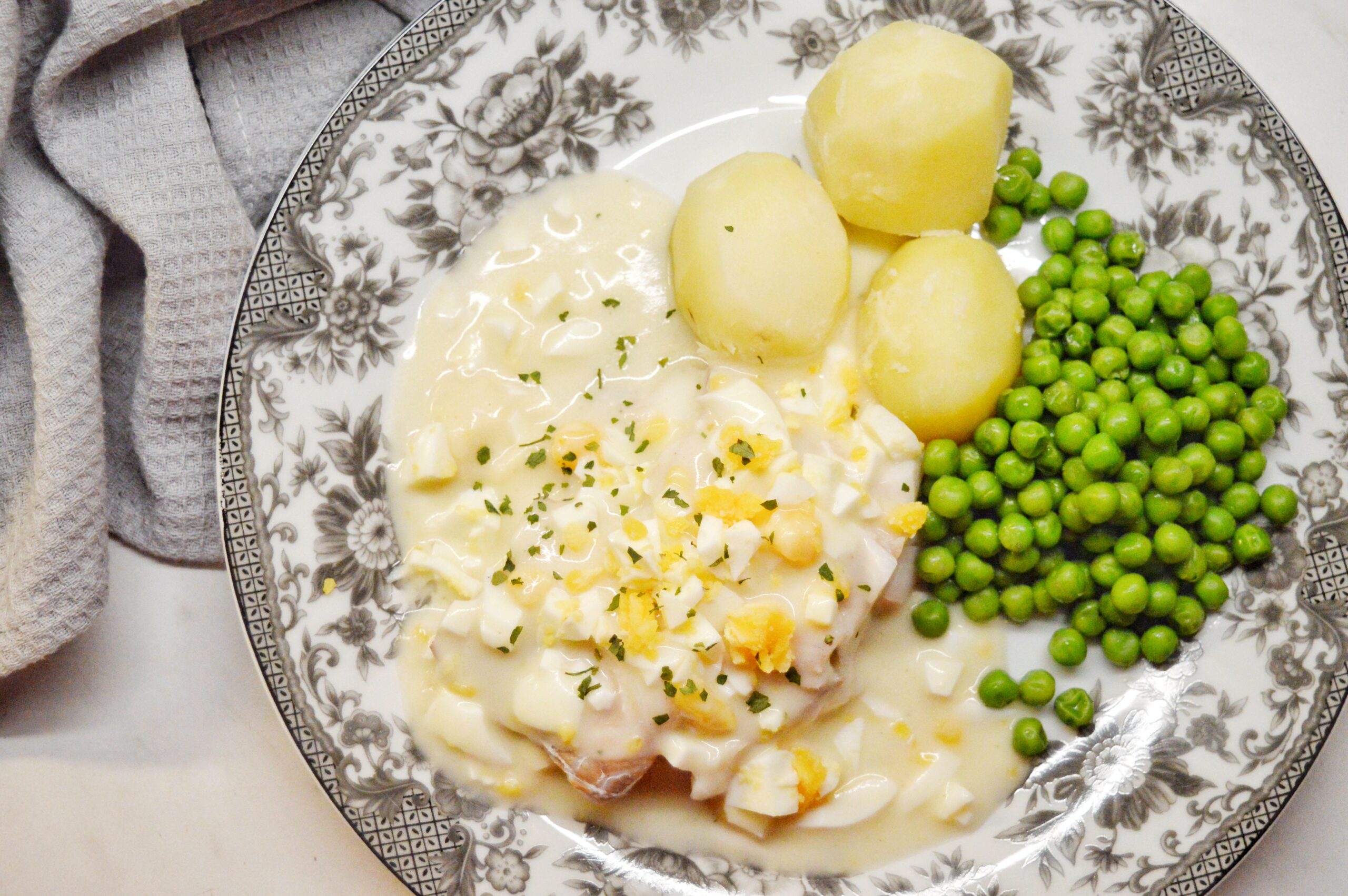 Kokt Torsk & Äggsås