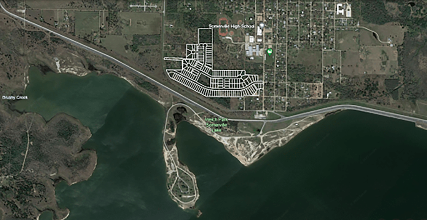 Site Plan For Lots Near Lake Somerville The Reserve At Lake