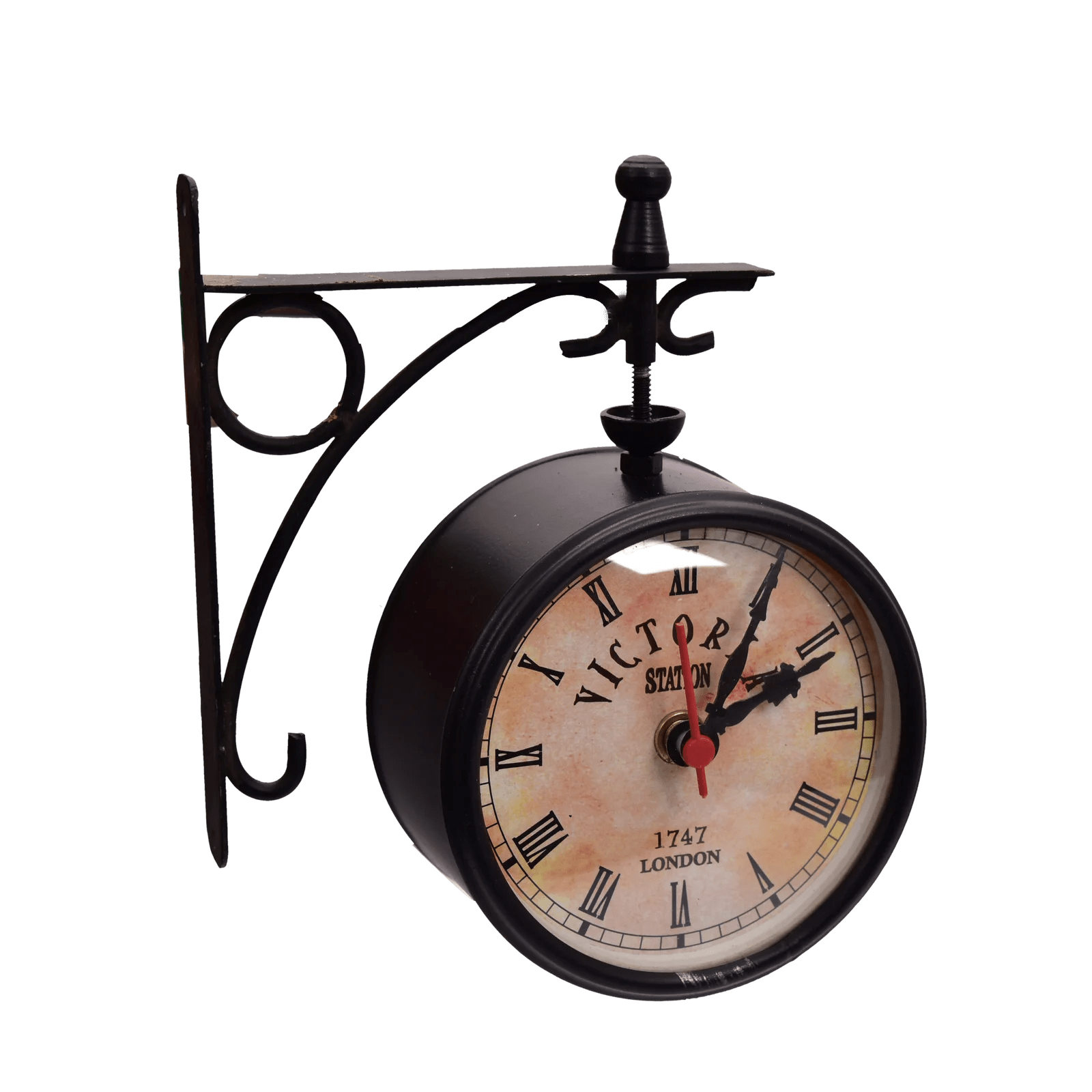 Double Sided Victoria Railway Station Clock 4 Inches The Retro Craft