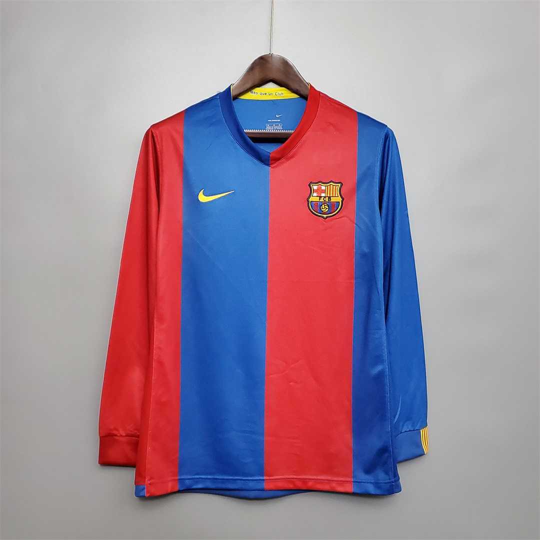 The Retro Kits FC Barcelona 2006/2007 Home Kit Long Sleeves