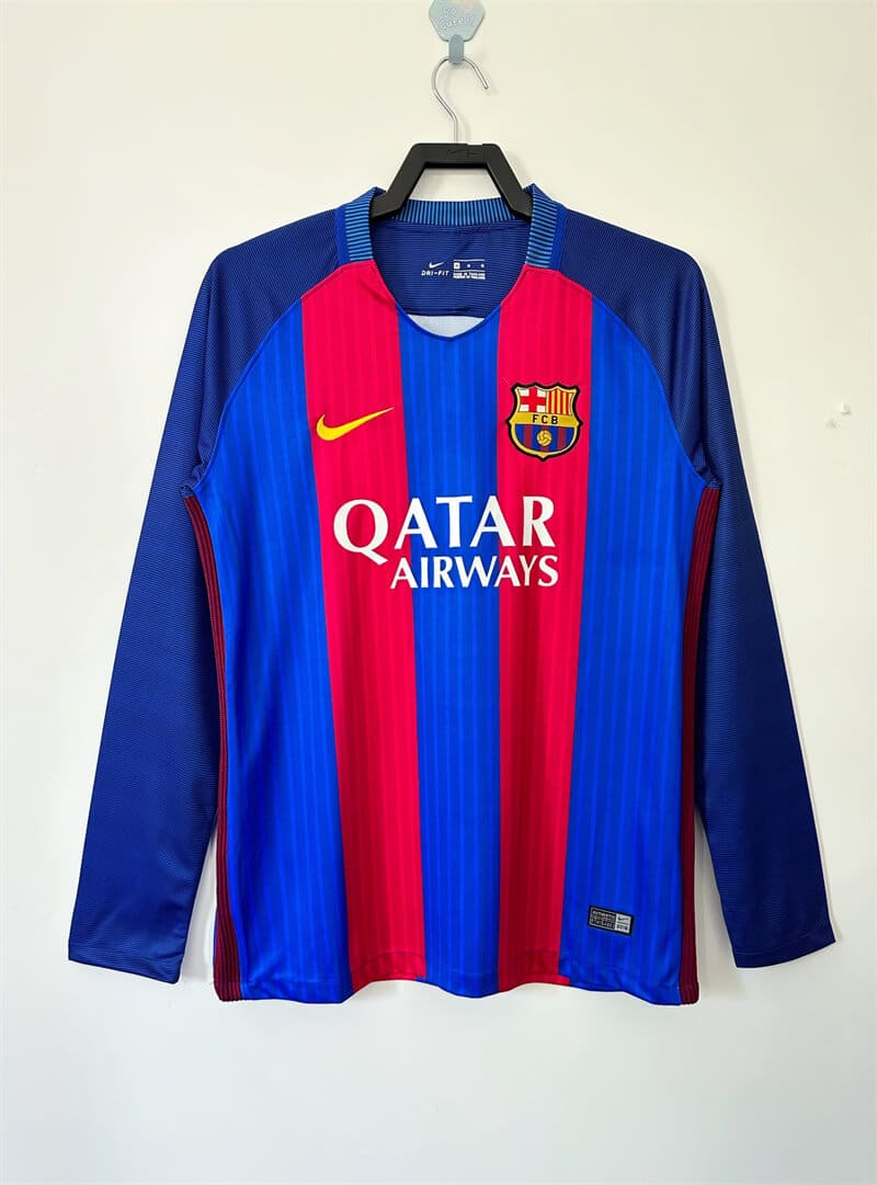 The Retro Kits FC Barcelona 2016/2017 Home Kit Long Sleeves
