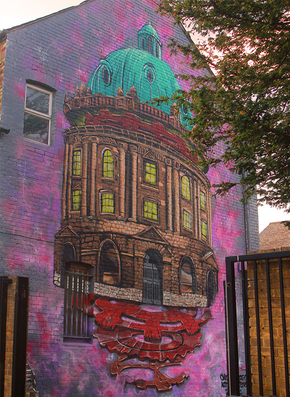 Oxford Largest Mural 17m high Reves One