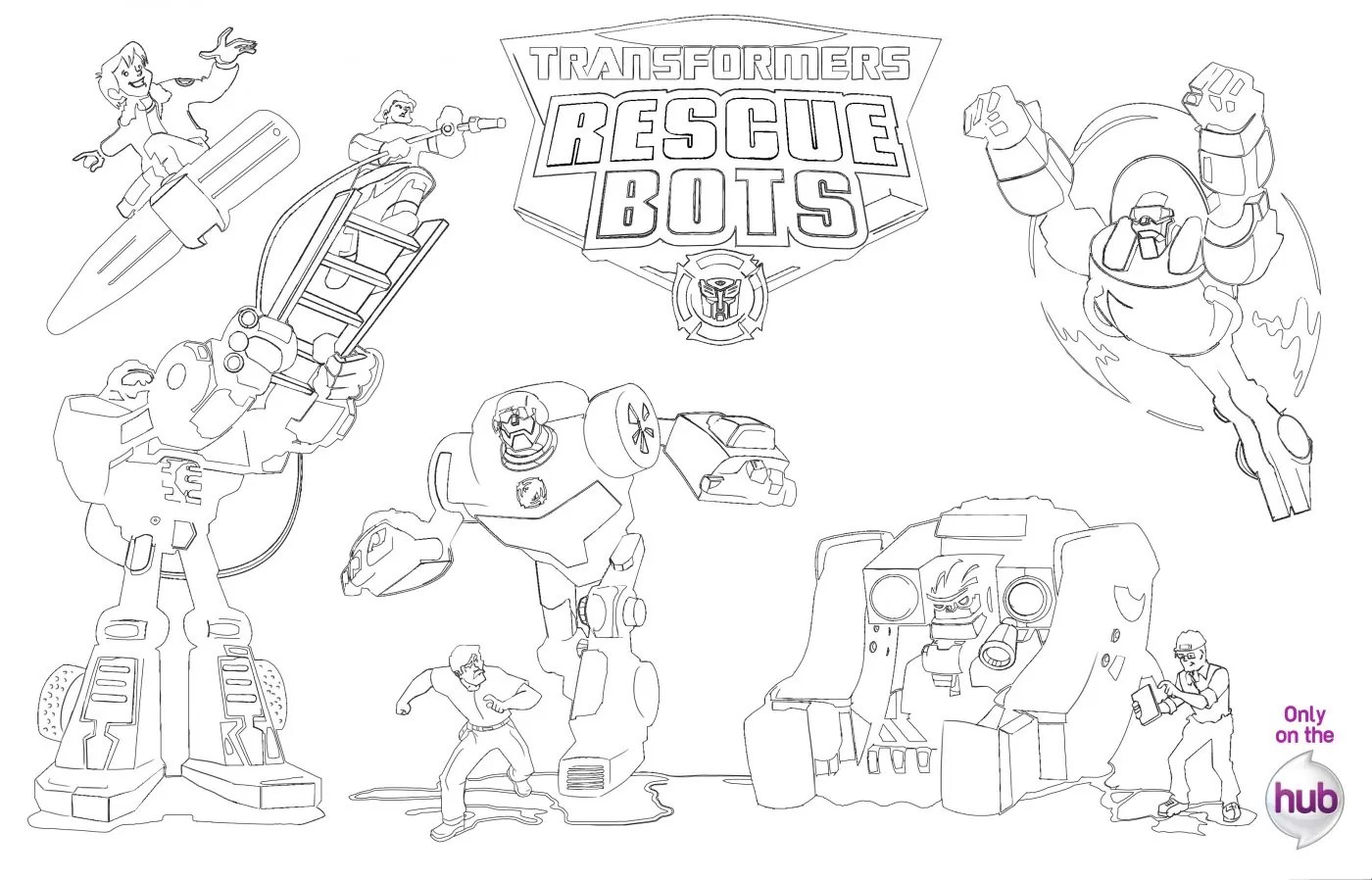 Free Rescue Bots coloring pages. Download and print Rescue Bots.