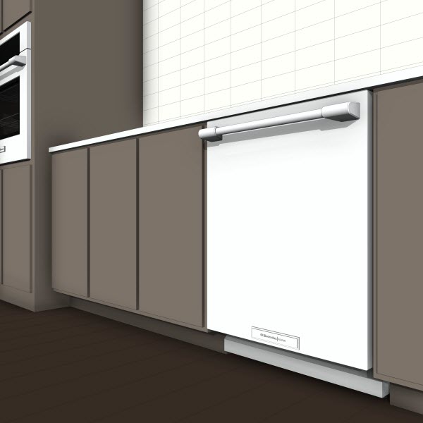 Professional Series Dishwasher [10175] 2.00 Revit families, Modern