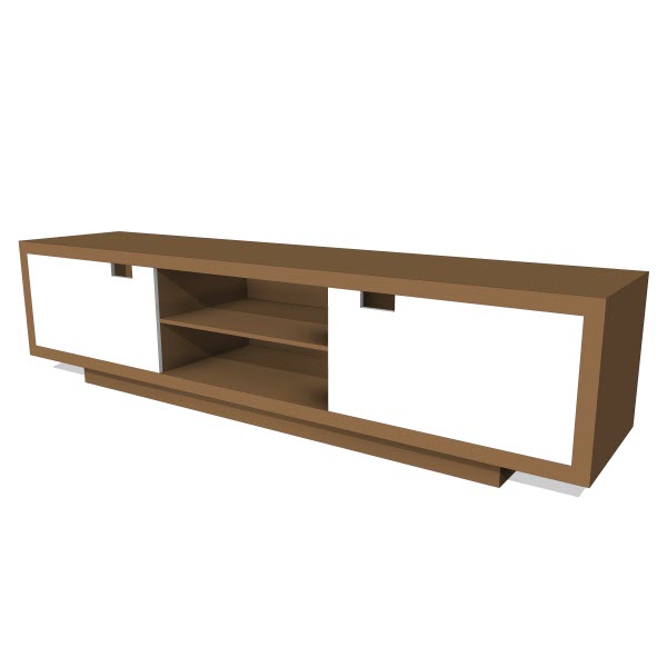 Gus Modern Wilson Media Stand [10234] 2.00 Revit families, Modern