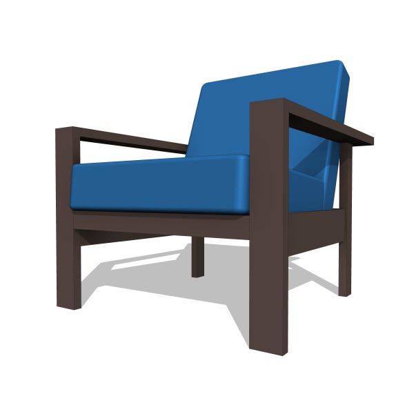Kagu Jack Lounge Chair [10297] 2.00 Revit families, Modern Revit