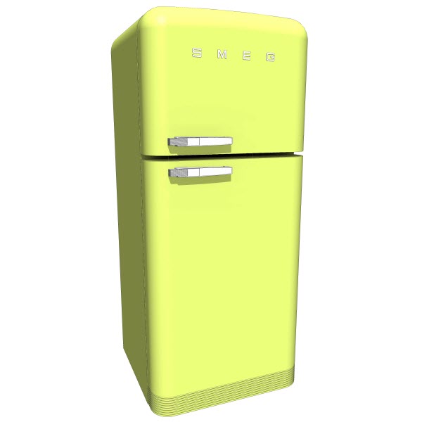 SMEG Fab 50 Refridgerator [10318] 2.00 Revit families, Modern