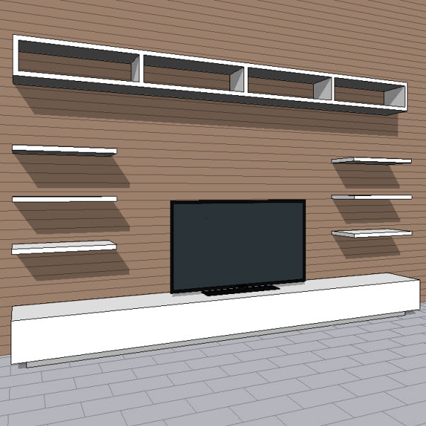 Generic Flat Panel TV [10048] 5.00 Revit families, Modern Revit Furniture models, The Revit