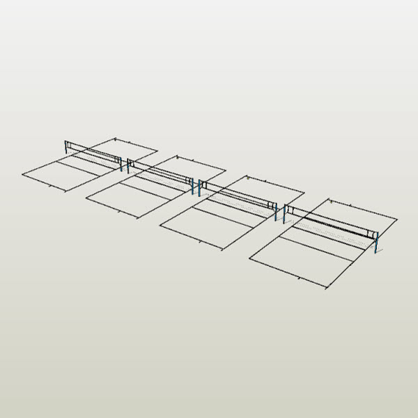 Beach Volleyball Court [10003] 2.00 Revit families, Modern Revit