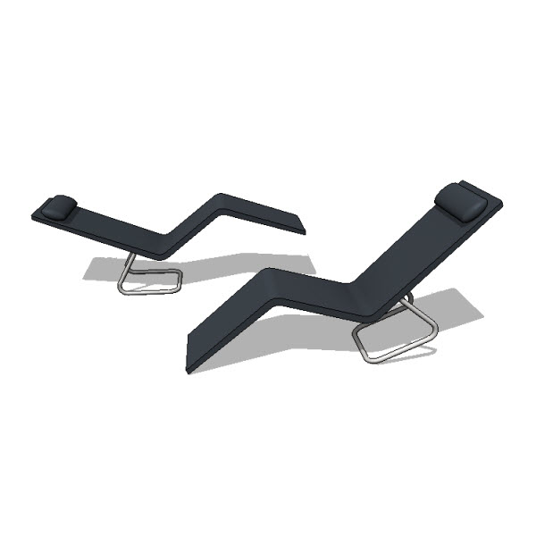 Vitra MVS Chaise [10076] 2.00 Revit families, Modern Revit