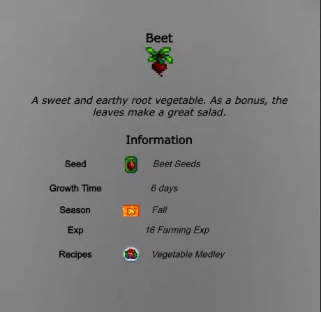Stardew Valley Beet Guide - Theria Games